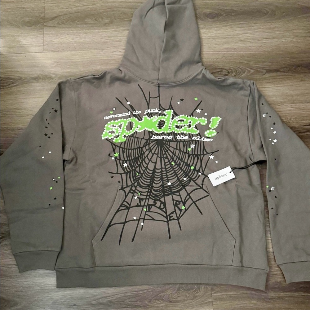 Sp5der Punk V2 Hoodie 'Slate
Grey'